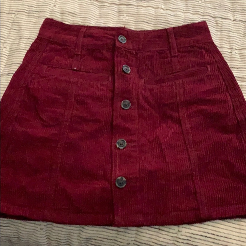 AE velvet skirt